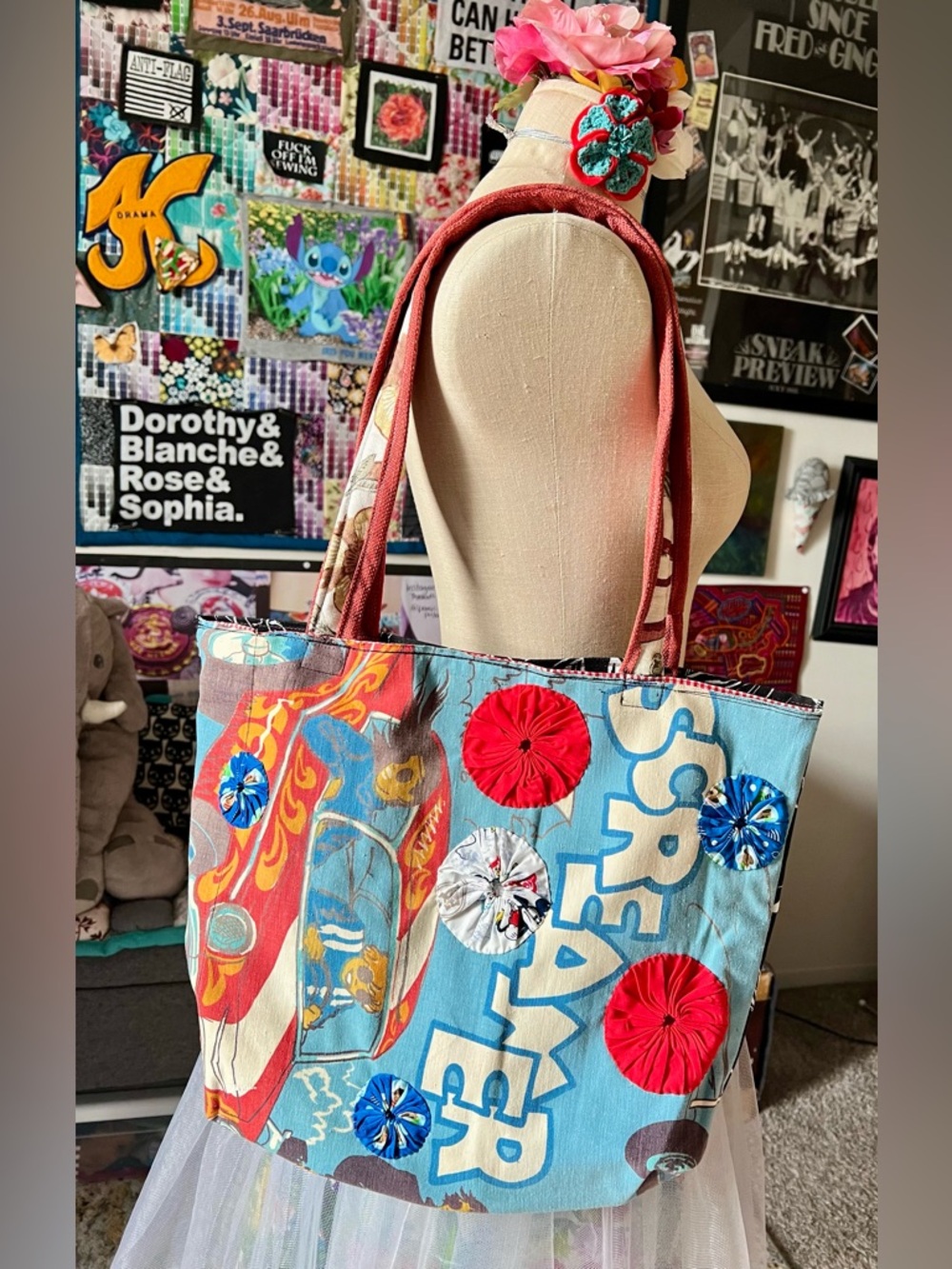 Canvas Curtain Tote Bag!